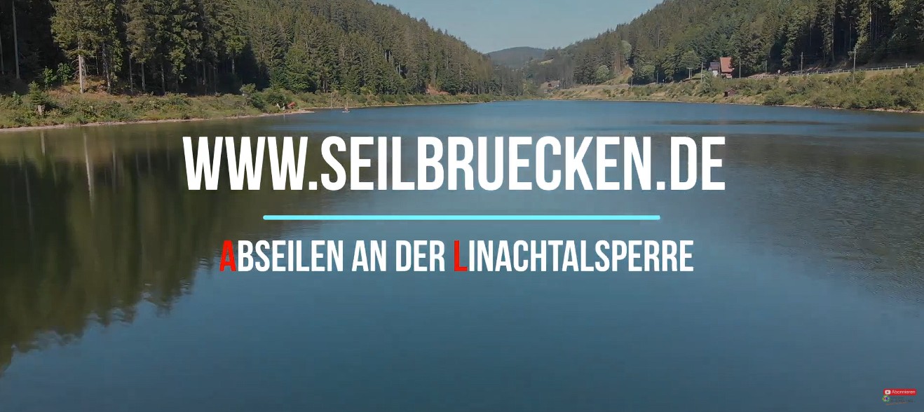 An der Linachtalsperre abseilen (mutig sein und werden)