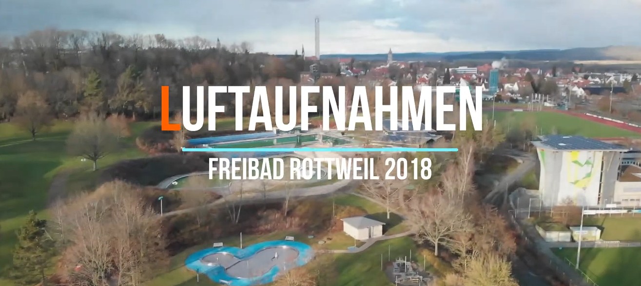 Luftaufnahmen Freibad Rottweil 2018